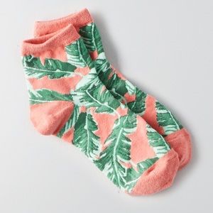 New American Eagle Women’s Ankle Socks - Palm Print